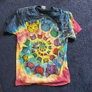 Colorful Cat Spiral T-Shirt